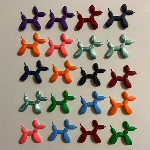 Set of 6 Balloon Dog Magnets